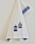 Tea Towel With Blue Birdcages | Bookazine HK