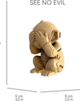 Cartonic 3D Puzzle Trio Monkeys