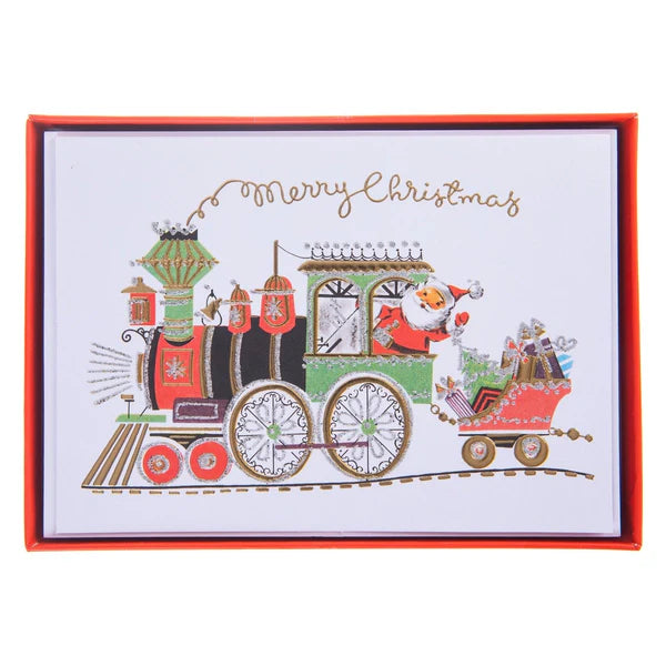 Christmas Santa Train Classic Boxed Card | Bookazine HK