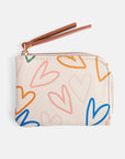 Multi Outline Hearts Corner Purse