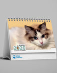 Cat Weekly Desk Calendar 2026