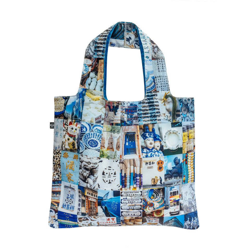 HK White & Blue Bag