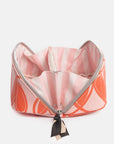 Pink/Orange Lopped Hearts Flat Lay Cosmetic Bag | Bookazine HK