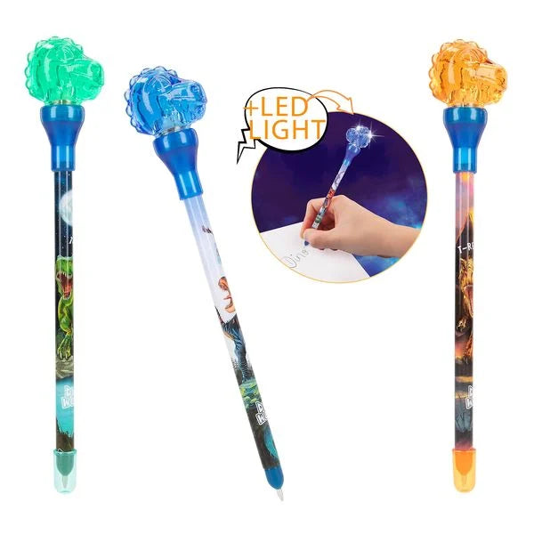 Dino World Ballpen With Light | Bookazine HK