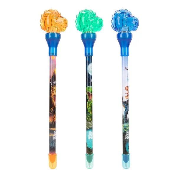 Dino World Ballpen With Light | Bookazine HK