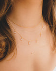 Clear Baguette Drop Necklace | Bookazine HK