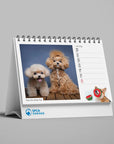 Dog Weekly Desk Calendar 2026