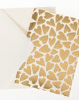Gold Hearts Boxed Notecards 16Ct | Bookazine HK