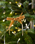 Gold & Cream Velvet Bows Pack of 8