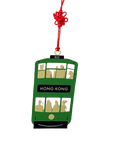 Hong Kong Tram Green Bookmark