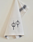 Tea Towel With Grey Lanterns | Bookazine HK