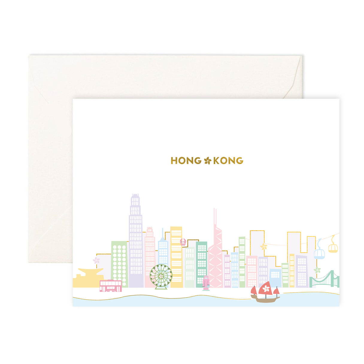 Hong Kong Skyline Card | Bookazine HK
