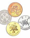 Hong Kong Coins Coasters Set | Bookazine HK
