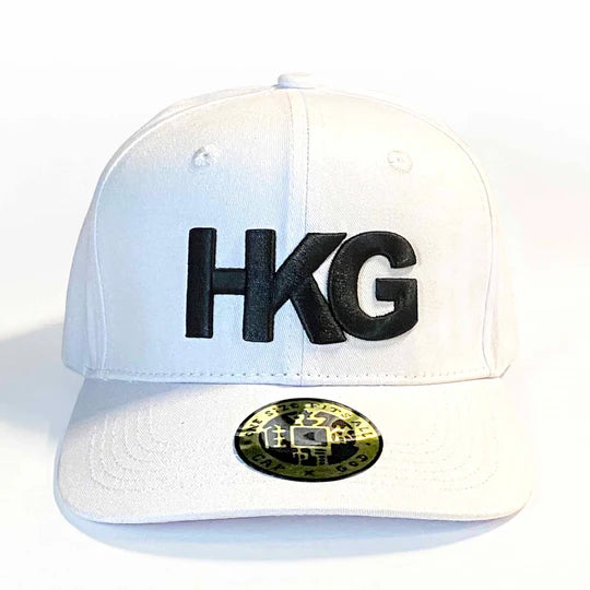 HKG 3D Baseball Cap White | Bookazine HK