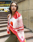 L' Horizon 852 Scarf - Red