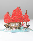 Hong Kong Junk Boar Paper Miniature Model | Bookazine HK
