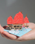 Hong Kong Junk Boar Paper Miniature Model | Bookazine HK