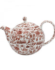 Hong Kong Toile Tea Set Red & Gold