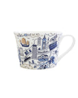 Hong Kong Willow Tea Set Blue & Gold