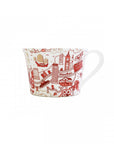 Hong Kong Willow Tea Set Red & Gold