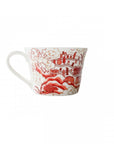 Hong Kong Willow Tea Set Red & Gold