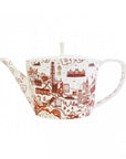 Hong Kong Willow Tea Set Red & Gold