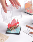 Hong Kong Junk Boat Paper Miniature Model