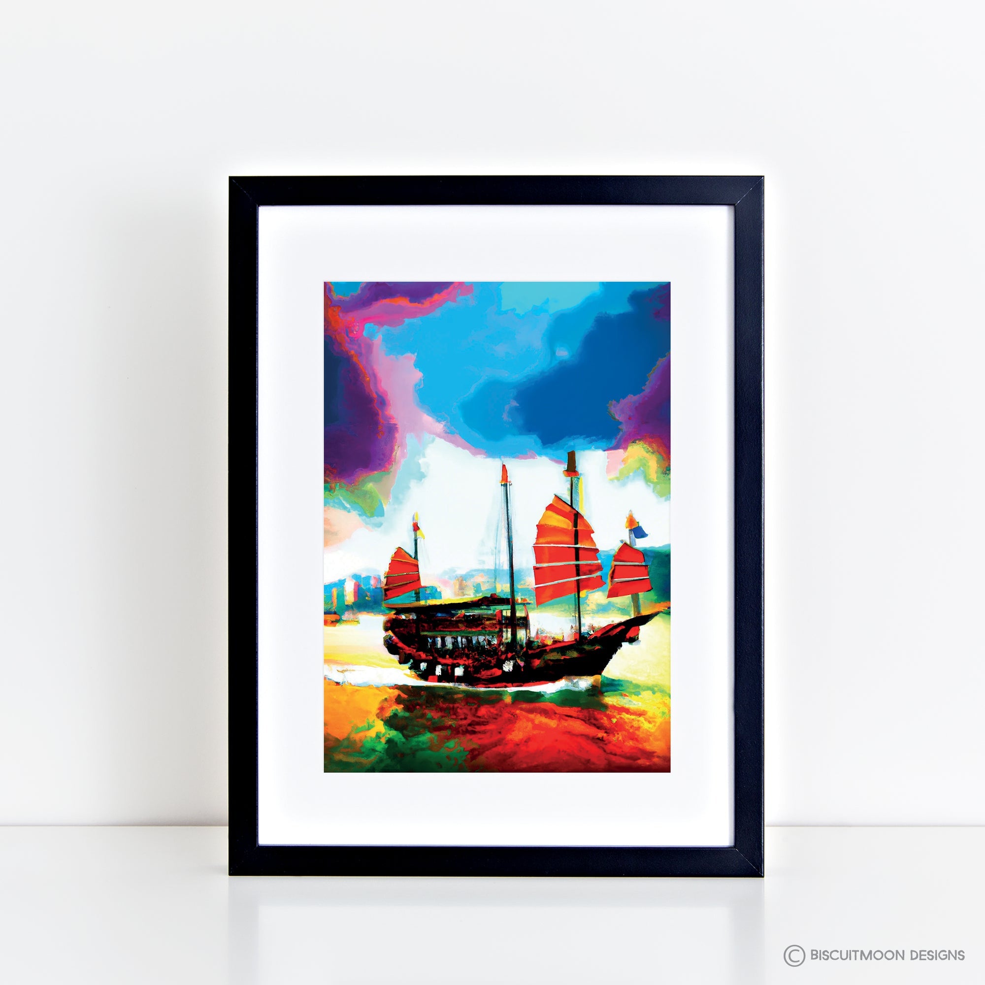 Hong Kong Impressions - Chinese Junk Print | Bookazine HK