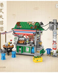 Hong Kong Style Food Stall Scene Mini Building Blocks