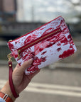 Zipper Pouch - Red Toile