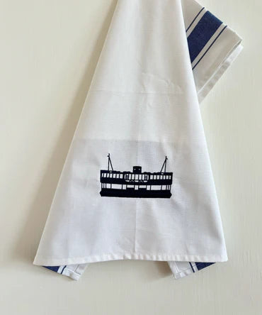 Tea Towel With Blue Star Ferry | Bookazine HK