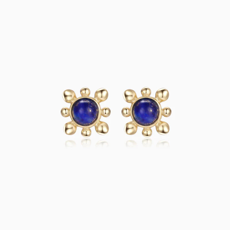 Lapis Lazuli Elizabeth Locke Stud Earrings | Bookazine HK