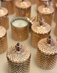 Jaipur Gold Electroplated Crystal Jar Candle | Bookazine HK