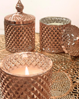 Jaipur Gold Electroplated Crystal Jar Candle | Bookazine HK