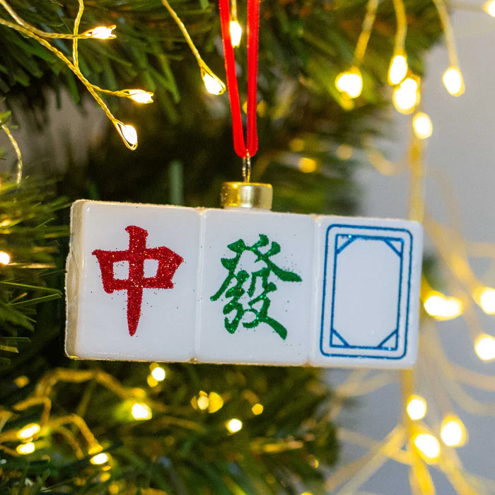 Mahjong Festive Glass Decoration  | Bookazine HK