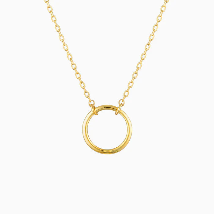 Karma Dainty Circle Necklace Gold | Bookazine HK
