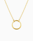 Karma Dainty Circle Necklace Gold | Bookazine HK