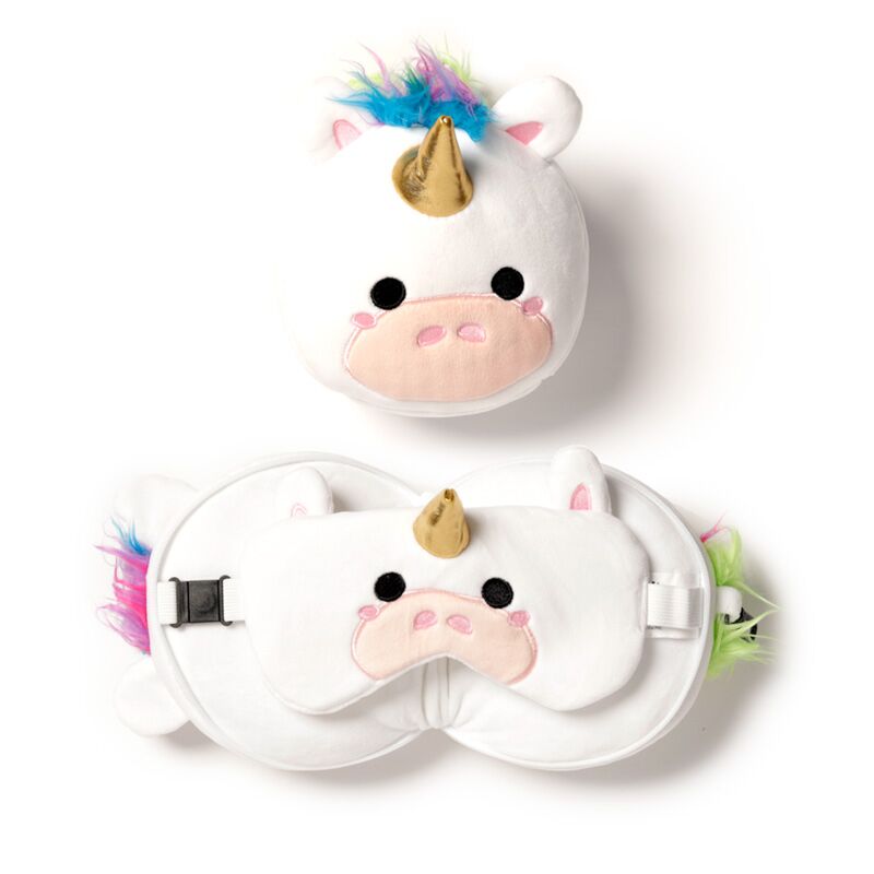 Unicorn Kids Travel Pillow & Eye Mask  | Bookazine HK