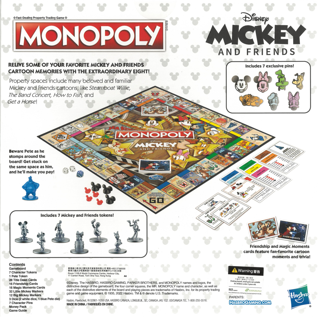 Monopoly Mickey Mouse Collectors