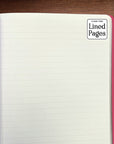 Lipstick Pink Artisan Paperback Notebook | Bookazine HK