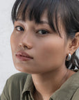 Love & Justice Half Hoop Earrings Silver| Bookazine HK