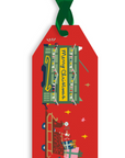 Festive Tram Christmas Gift Tag