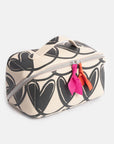 Mono Looped Hearts Flat Lay Wash Bag | Bookazine HK