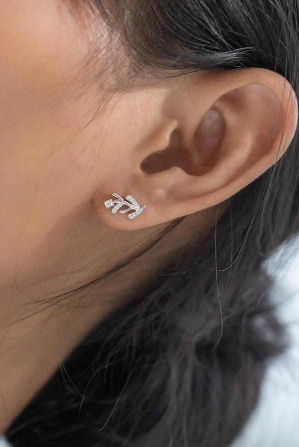 Mustard Seed Post Earrings Silver | Bookazine HK