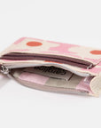 Pink & Orange Flower Short Patch Purse