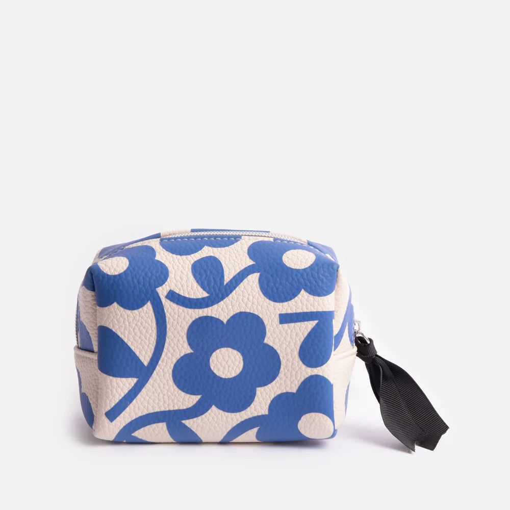 Blue Floral Mini Cube Cosmetic Bag | Bookazine HK