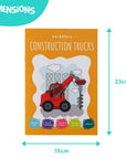 Construction Colouring Book With Stickers & Crayons | Bookazine HK