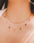 Rainbow Baguette Cz Drop Necklace | Bookazine HK