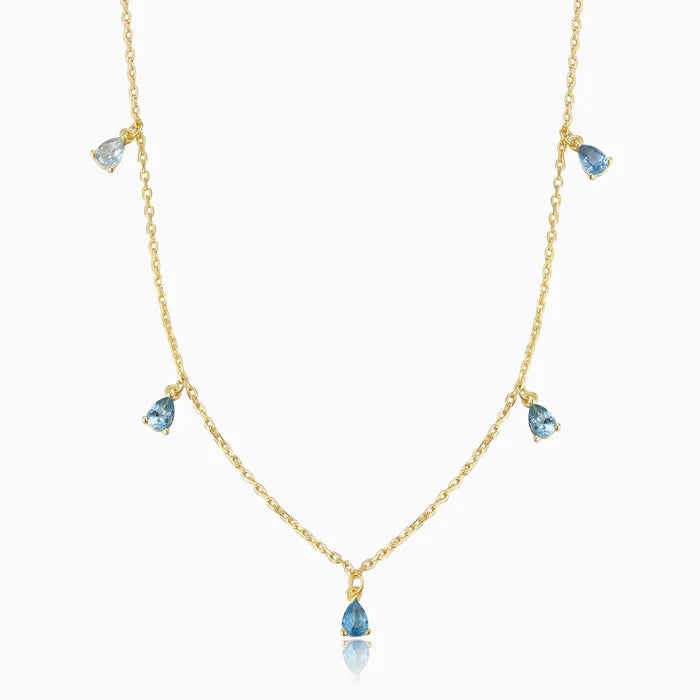 Salt Water Drop Necklace Gold | Bookazine HK