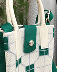 Classic Brick Pattern Sling Bag
